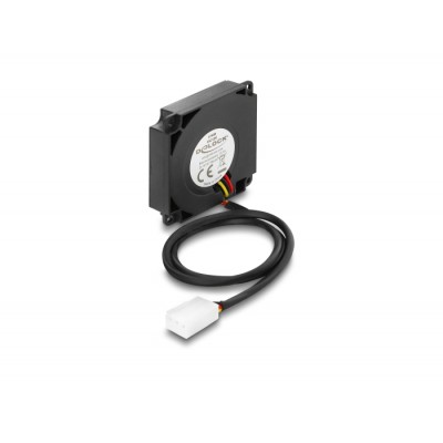 Delock Radial Fan / Blower Fan 12 V DC 40 x 40 x 10 mm with 3 pin fan connector, black 2