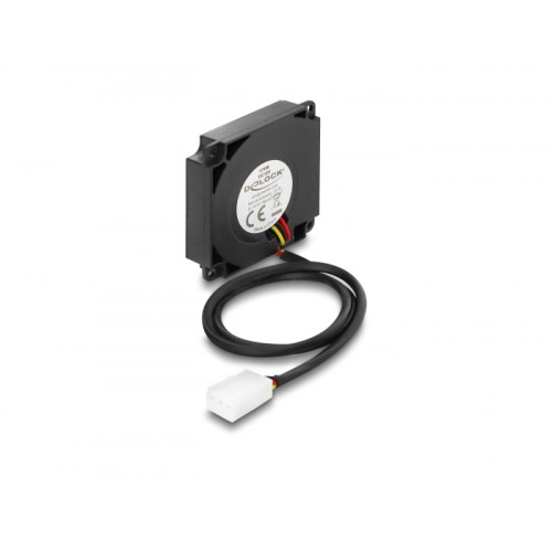 Delock Radial Fan / Blower Fan 12 V DC 40 x 40 x 10 mm with 3 pin fan connector, black