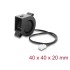 Delock Radial Fan / Blower Fan 12 V DC 40 x 40 x 20 mm with 3 pin fan connector, black