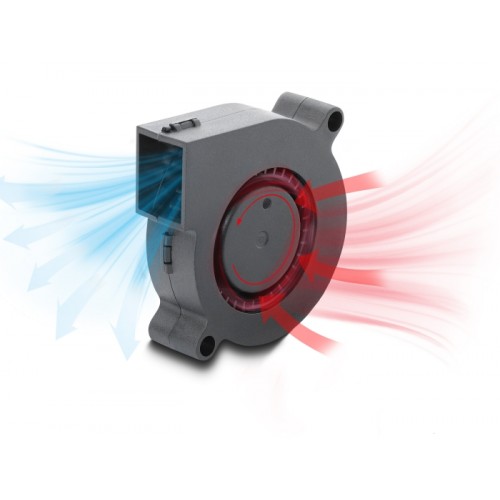 Delock Radial Fan / Blower Fan 12 V DC 50 x 50 x 15 mm with 3 pin fan connector, black
