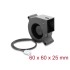 Delock Radial Fan / Blower Fan 12 V DC 60 x 60 x 25 mm with 3 pin fan connector, black