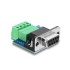 Delock D-Sub 9 pin female to 4 pin Terminal Block Adapter with DIP switch and 120 ohm terminating resistor for CAN / LIN