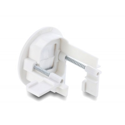 Delock Cable Bushing with brush for wall mounting / desktop mounting white 2