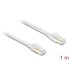 Delock RJ45 Flat Patch Cable Cat.8.1 U/FTP up to 40 Gbps 1 m white