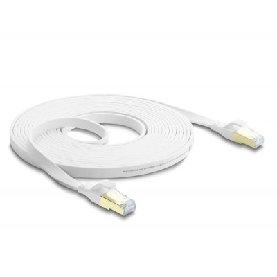 Delock RJ45 Flat Patch Cable Cat.8.1 U/FTP up to 40 Gbps 10 m white 2