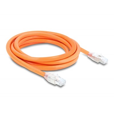 Delock RJ45 Network Cable Cat.8.1 S/FTP 2 m up to 40 Gbps orange 2