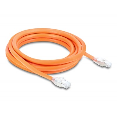 Delock RJ45 Network Cable Cat.8.1 S/FTP 3 m up to 40 Gbps orange 2