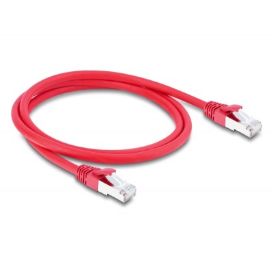 Delock RJ45 Network Cable Cat.6A S/FTP 1 m red 2
