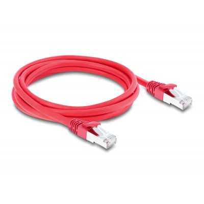 Delock RJ45 Network Cable Cat.6A S/FTP 2 m red 2