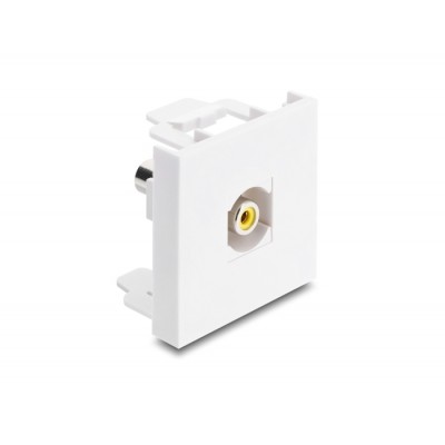 Delock Easy 45 Module RCA female to RCA female yellow / white