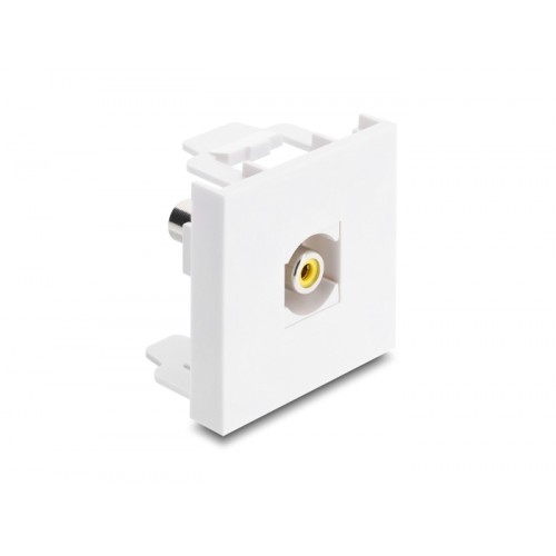 Delock Easy 45 Module RCA female to RCA female yellow / white
