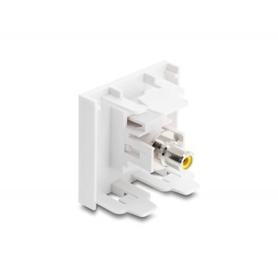 Delock Easy 45 Module RCA female to RCA female yellow / white 2