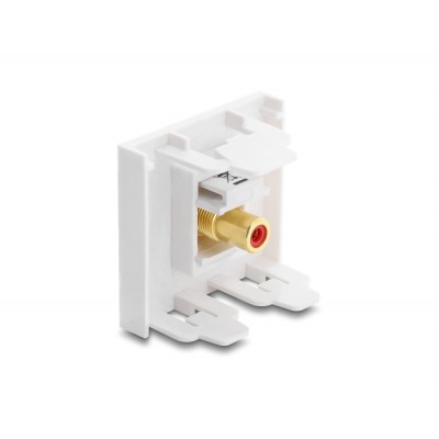Delock Easy 45 Module RCA female to RCA female gold plated red / white 2