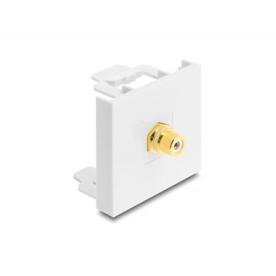 Delock Easy 45 Module RCA female to RCA female gold plated white / white