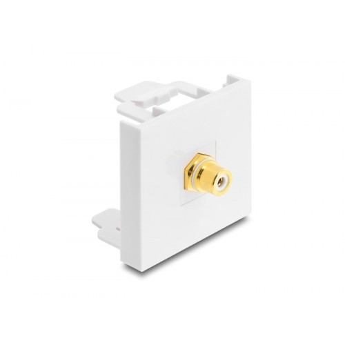 Delock Easy 45 Module RCA female to RCA female gold plated white / white
