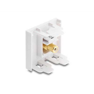 Delock Easy 45 Module RCA female to RCA female gold plated white / white 2