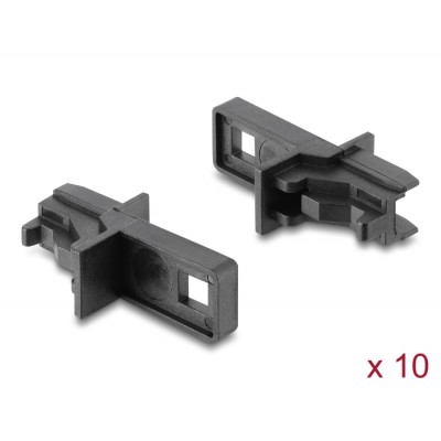 Delock Dust Cover for E2000 Simplex jack 10 pieces black