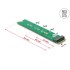 Delock Adapter M.2 Key M male to M.2 Key M slot - port saver and extension