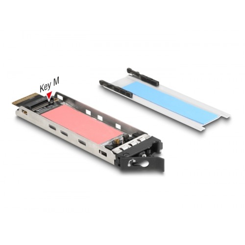 Delock Mobile Rack for 2 x M.2 NMVe SSD with SFF-8654 connector for 12.7 mm Slim ODD Bay