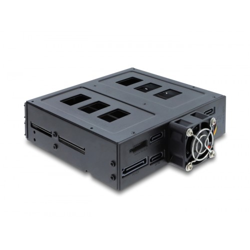 Delock 5.25″ Mobile Rack for 4 x 2.5″ SATA or SAS HDD / SSD with lock