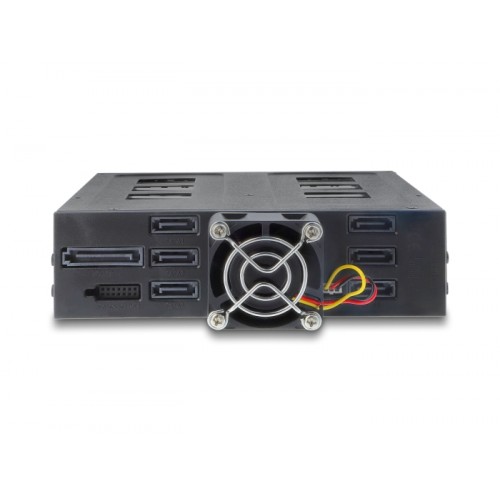Delock 5.25″ Mobile Rack for 6 x 2.5″ SATA or SAS HDD / SSD with lock