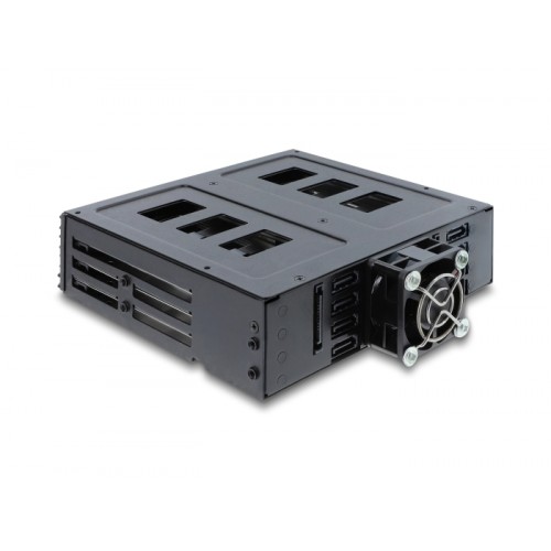 Delock 5.25″ Mobile Rack for 8 x 2.5″ SATA or SAS HDD / SSD with lock