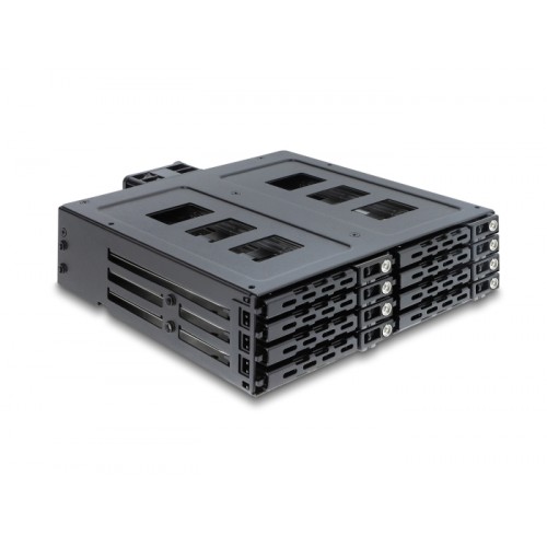 Delock 5.25″ Mobile Rack for 8 x 2.5″ SATA or SAS HDD / SSD with lock