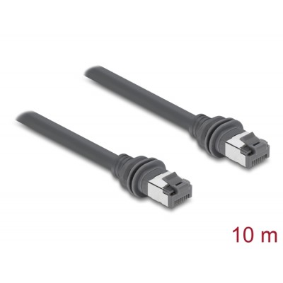Delock RJ45 Patch Cable Cat.6 compatible with Starlink Gen3 - 10 m grey