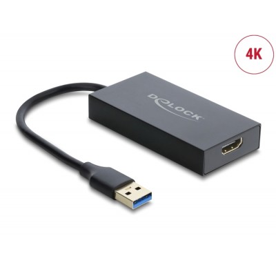 Delock Adapter USB Type-A male to HDMI female 4K