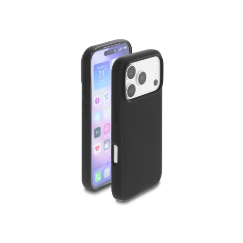 Delock Protective Case for iPhone 17 Pro made of soft-touch silicone black