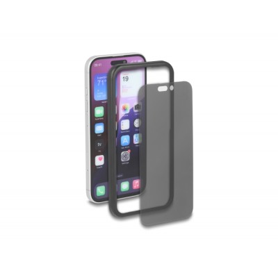 Delock Screen Protector Privacy Glass for iPhone 16 Pro / Tempered-Glass Anti Spy 2 Ways privacy protection with easy installati