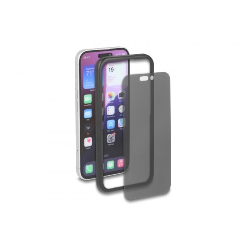 Delock Screen Protector Privacy Glass for iPhone 17 / Tempered-Glass Anti Spy 2 Ways privacy protection with easy installation t