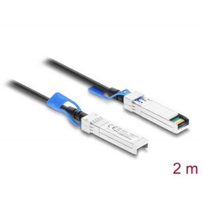 Delock Twinax Cable SFP28 male to SFP28 male 25 Gbps 2 m