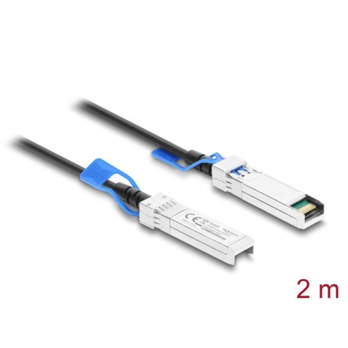 Delock Twinax Cable SFP28 male to SFP28 male 25 Gbps 2 m