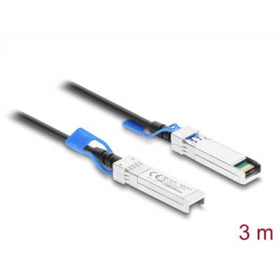 Delock Twinax Cable SFP28 male to SFP28 male 25 Gbps 3 m