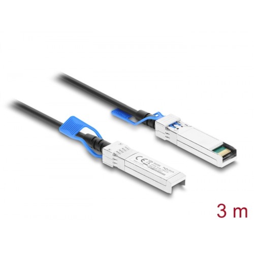 Delock Twinax Cable SFP28 male to SFP28 male 25 Gbps 3 m