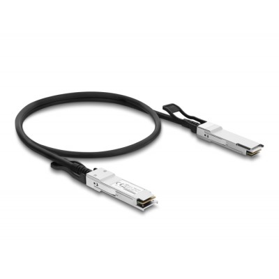 Delock Twinax Cable QSFP+ male to QSFP+ male 40 Gbps 1 m 2