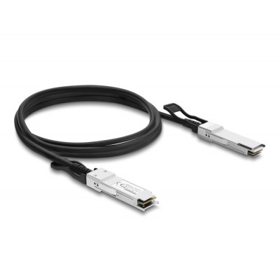Delock Twinax Cable QSFP+ male to QSFP+ male 40 Gbps 3 m 2