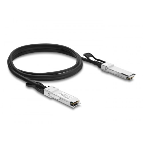 Delock Twinax Cable QSFP+ male to QSFP+ male 40 Gbps 3 m