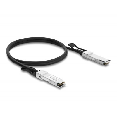 Delock Twinax Cable QSFP28 male to QSFP28 male 100 Gbps 2 m 2