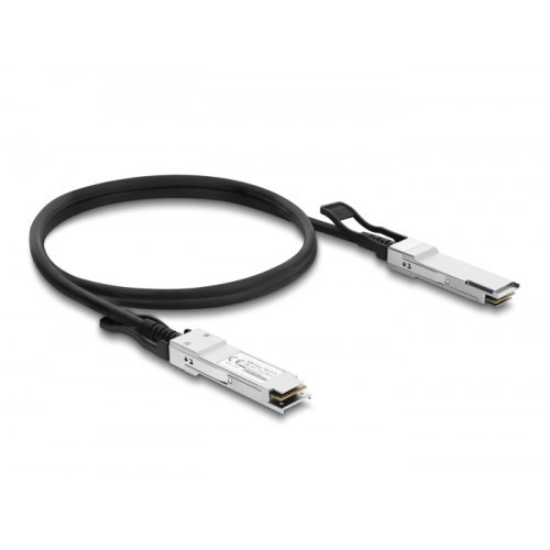 Delock Twinax Cable QSFP28 male to QSFP28 male 100 Gbps 3 m