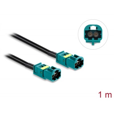 Delock Cable Mini FAKRA Z plug dual to Mini FAKRA Z plug dual