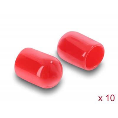 Delock Dust Cover for SMA plug 10 pieces silicone red