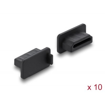 Delock Dust Cover for HDMI-A female 10 pieces silicone black