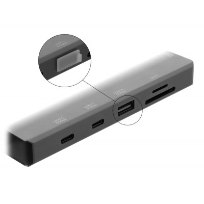 Delock Dust Cover for USB Type-A female 10 pieces silicone transparent 2
