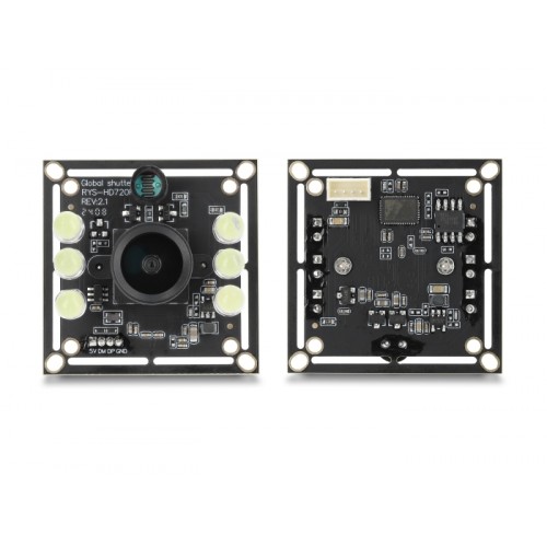 Delock USB 2.0 Camera Module with Global Shutter black / white 0.92 mega pixel 65° 6 LED V6 fix focus