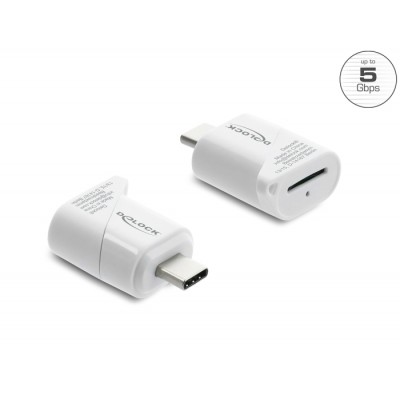 Delock Mini Card Reader USB Type-C™ for Micro SD memory cards