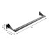 Delock 19″ 1U Cable Management Panel / Cable Routing Panel depth adjustable 40 - 90 mm black