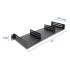 Delock 19″ 1U Shelf with 2 adjustable dividers up to 154 mm deep max. 6 kg load capacity black