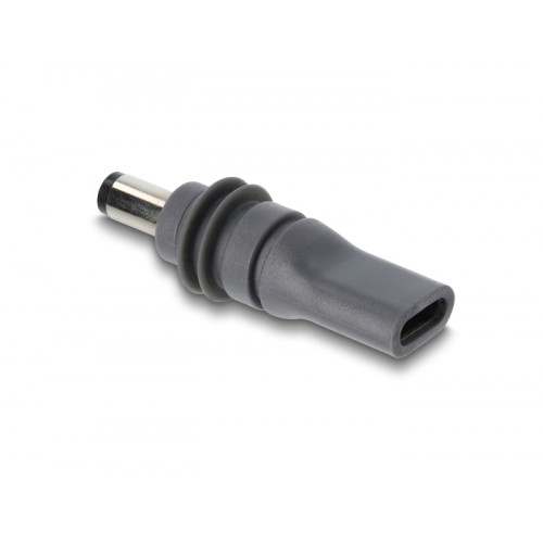 Delock USB Type-C™ female to DC 5.5 x 2.1 mm Adapter, compatible with Starlink Mini, grey